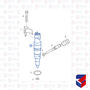 Injetor Common Rail Scania NTG 2488244 2428190 Original