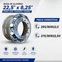 Jogo 12 Rodas Aluminio 22,5x8,25 Dianteiro Traseiro Borda Larga Bester