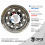 Jogo 4 Rodas Aluminio 22,5x8,25 Traseira Borga Larga Roadline