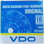 Kit 10 Discos Diagrama Tacografo Semanal 125km 14025005F VDO