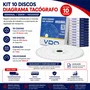 Kit 10 Discos Diagrama Tacografo Semanal 125km 14025005F VDO