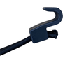 Kit 50 Borrachas De Lona Preto Gancho Plastico Bester
