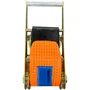 Kit Cinta Catraca Amarracao Laranja 100mm 10t 9m Gancho Flat Bester
