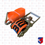 Kit Cinta Catraca Amarracao Laranja 100mm 10t 9m Gancho J Bester