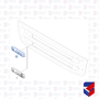 Emblema Painel Frontal Scania G380 Numero e Letra 1890353 Cepam