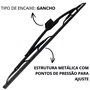 Palheta Limpador Scania 113 1992 Em Diante Gancho PVC2400 Dna