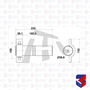 Pino Balanca Carreta SR Randon 60mm x 225mm 04009 OL1008
