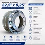 Roda Aluminio 22,5x8,25 Dianteiro Traseiro Borda Larga Bester