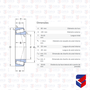 Rolamento Roda Carreta Tracao Interno Mercedes Benz 32216 SKF