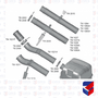 Tubo Flexivel Scania S4 S5 Inox 900mm 1505748 TM1027 Fabbof